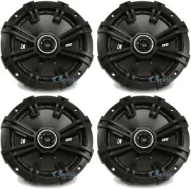 4) KICKER 43DSC6704 DSC670 240W 6.75" 4-Ohm 2-Way Car Coaxial Audio Speakers