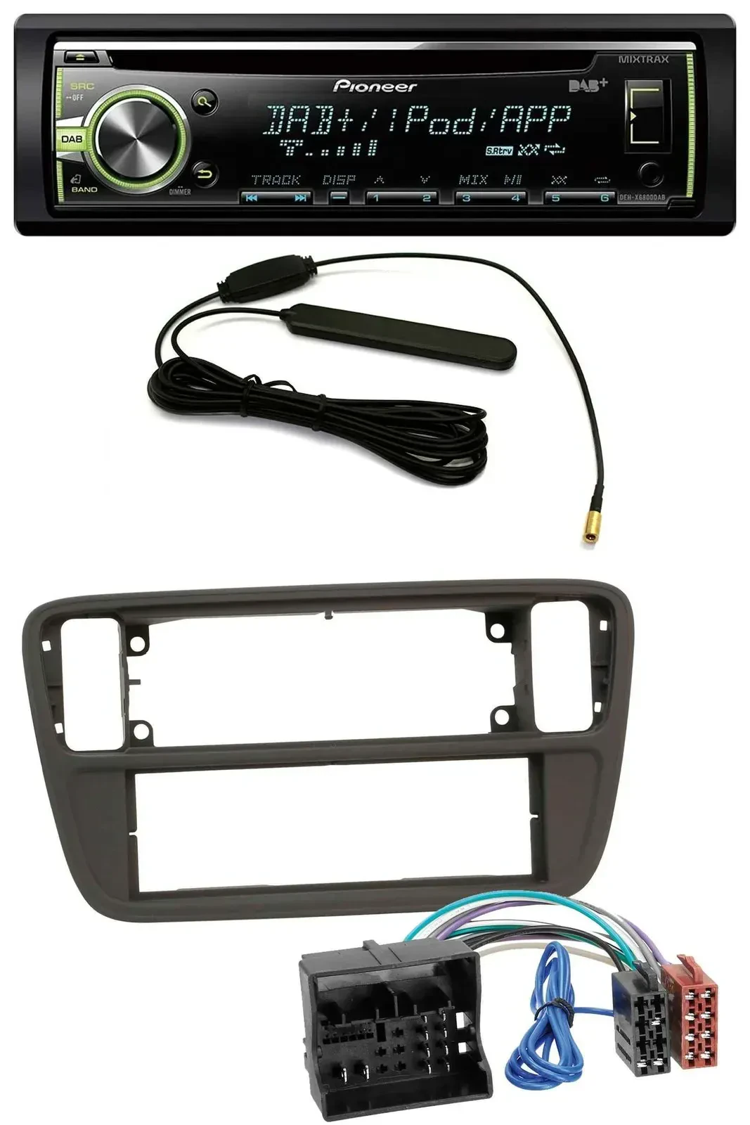 Автомагнитола Pioneer MP3, USB, CD, DAB, AUX для Seat Mii (с 2011)