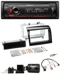 Pioneer Lenkrad USB DAB Bluetooth Autoradio für Fiat Ducato 12-15 piano schwarz