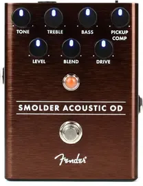 Педаль эффектов для электроакустической гитары Fender Smolder Acoustic Overdrive