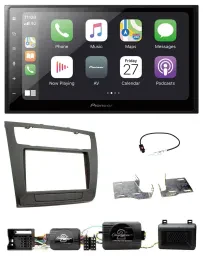 Pioneer Lenkrad Bluetooth DAB 2DIN USB Autoradio für BMW 1er PDC aut. Klima E87/