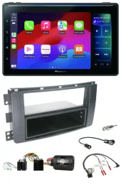 Автомагнитола Pioneer Bluetooth DAB USB для Smart ForFour 2004–2006, черная, поддержка управления с руля