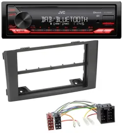 JVC Bluetooth USB DAB MP3 Autoradio für Iveco Daily (06-14) - schwarz