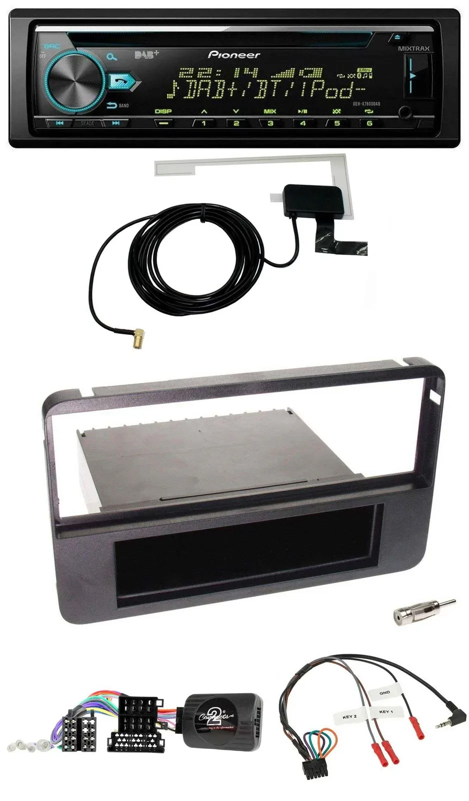 Pioneer MP3 Lenkrad CD USB DAB Autoradio für Alfa 159 Brera Spider