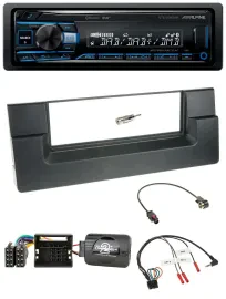 Alpine USB Bluetooth DAB Lenkrad Autoradio für BMW 5er E39 2001-2004 Quadlock