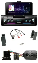 Автомагнитола для Seat Leon 2002–2006, Toledo 2002– Pioneer Bluetooth, USB, DAB, поддержка кнопок на руле