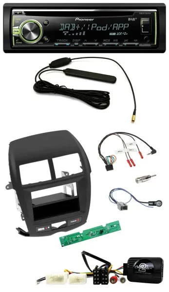 Pioneer MP3 USB CD DAB Lenkrad Autoradio für Mitsubishi ASX 2010-2014