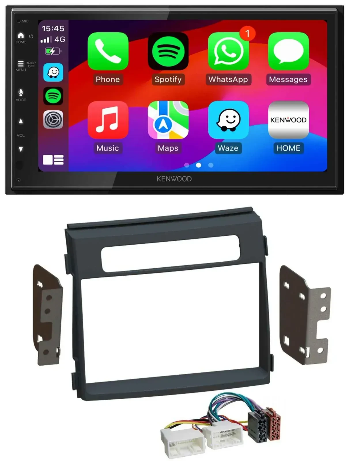 Автомагнитола для Kia Soul (2011–2014) Kenwood 2DIN, MP3, USB, DAB, Bluetooth