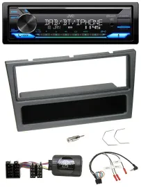 JVC Bluetooth Lenkrad USB DAB CD Autoradio für Opel Corsa C 2000-04 charcoal