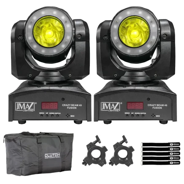 Прибор с полным движением JMAZ LIGHTING JZ3006 Crazy Beam 40 Fusion с аксессуарами (пара)