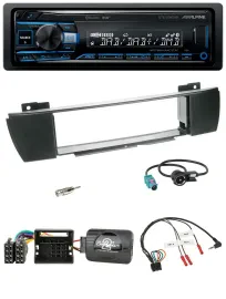 Alpine USB Bluetooth DAB Lenkrad Autoradio für BMW X3 E83 2004-2010 mittig