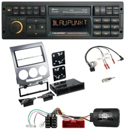 Blaupunkt USB DAB SD Lenkrad Bluetooth Autoradio für Mazda 5 CR 2005-2010 silber