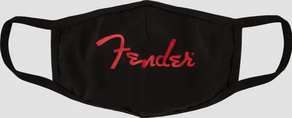 Genuine Fender Guitars Red Logo Face Mask, 912-2421-111