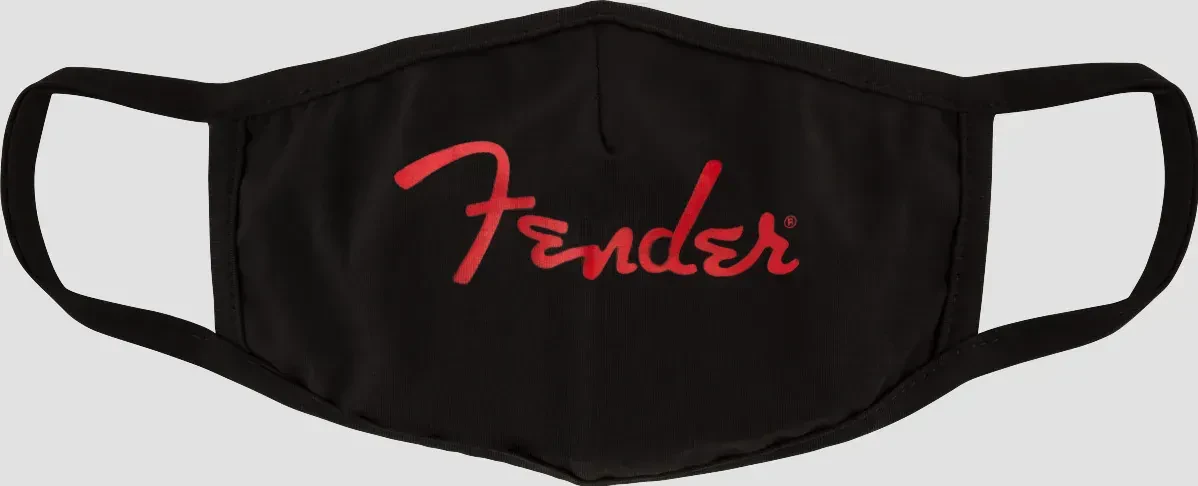 Genuine Fender Guitars Red Logo Face Mask, 912-2421-111