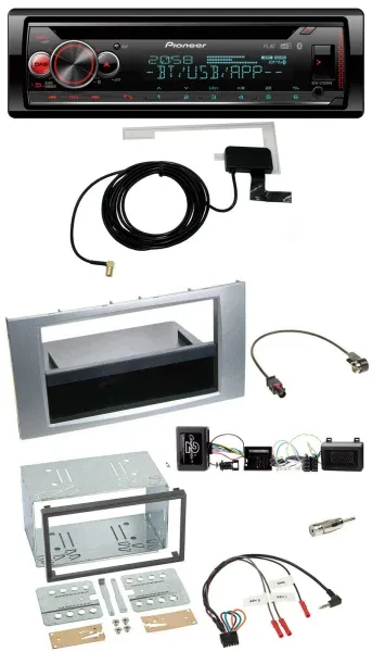 Pioneer DAB CD Lenkrad USB Bluetooth Autoradio für Ford Kuga 2008-2012 silber