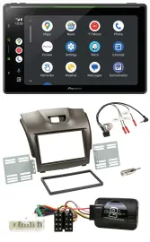 Pioneer 2DIN Lenkrad USB Bluetooth DAB Autoradio für Isuzu D-Max ab 2012 grau