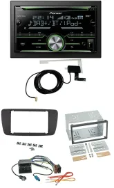 Pioneer CD USB MP3 Bluetooth 2DIN DAB Autoradio für Seat Ibiza ab 08 azabachesch