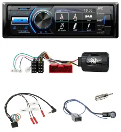 JVC Bluetooth Lenkrad USB DAB Autoradio für Mazda 2 Typ DY 2003-2007