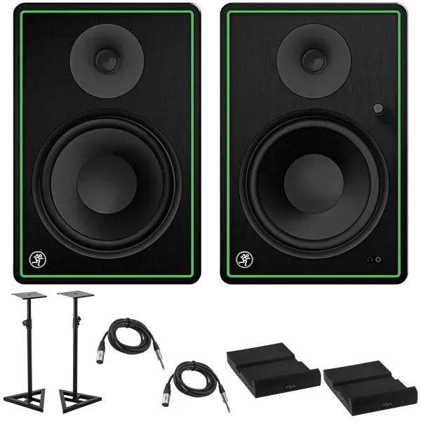 Mackie 2x CR8-XBT 8" Multimedia Monitors with Accessories Kit #CR8-XBT AK