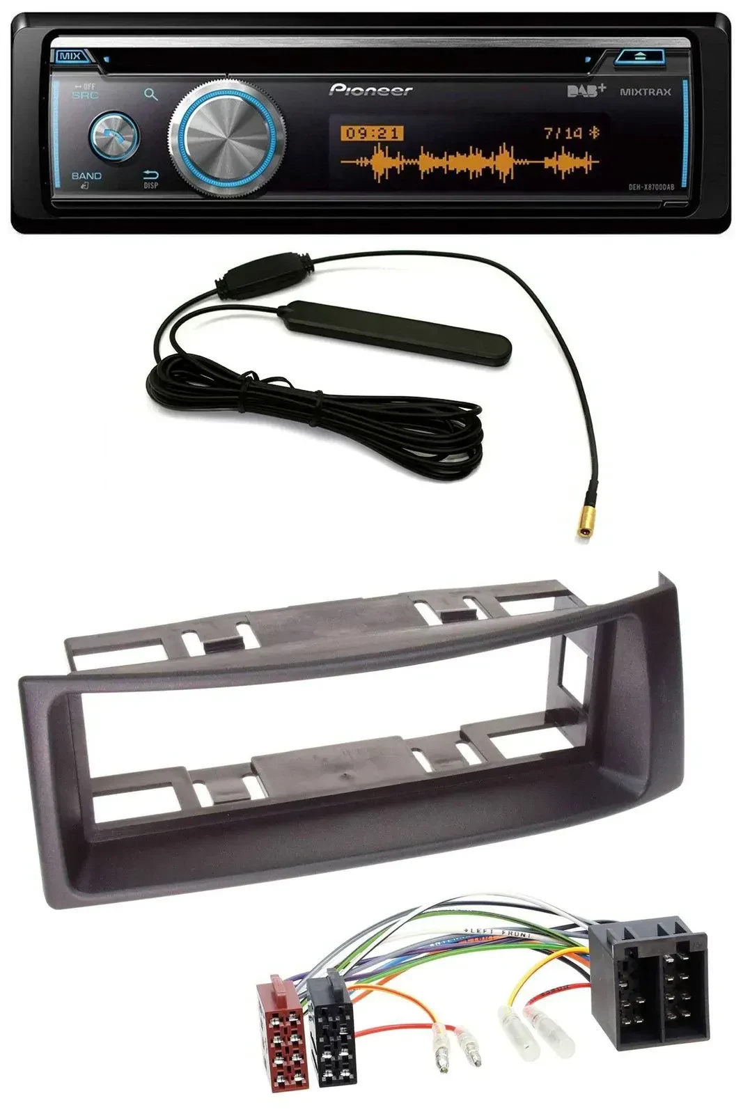 Pioneer CD USB Bluetooth DAB MP3 Autoradio für Renault Megane Scenic bis 03 schw