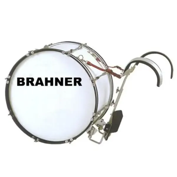 Маршевый бас-барабан BRAHNER MBD-2612H/WH