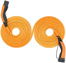 Зарядный кабель для электромобиля Lapp Mobility Helix Type 2 Mode 3, 32A, 3-фазный, до 22 кВт, 7 м, оранжевый