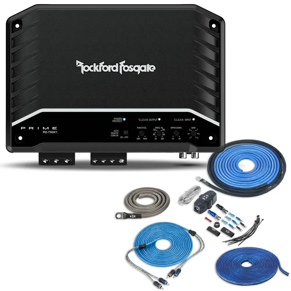 Усилитель мощности Rockford Fosgate R2-750X1 750W RMS, моноблок (набор)