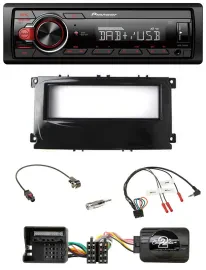 Pioneer MP3 1DIN DAB USB Lenkrad Autoradio für Ford Focus ab 07 Galaxy C-Max sch