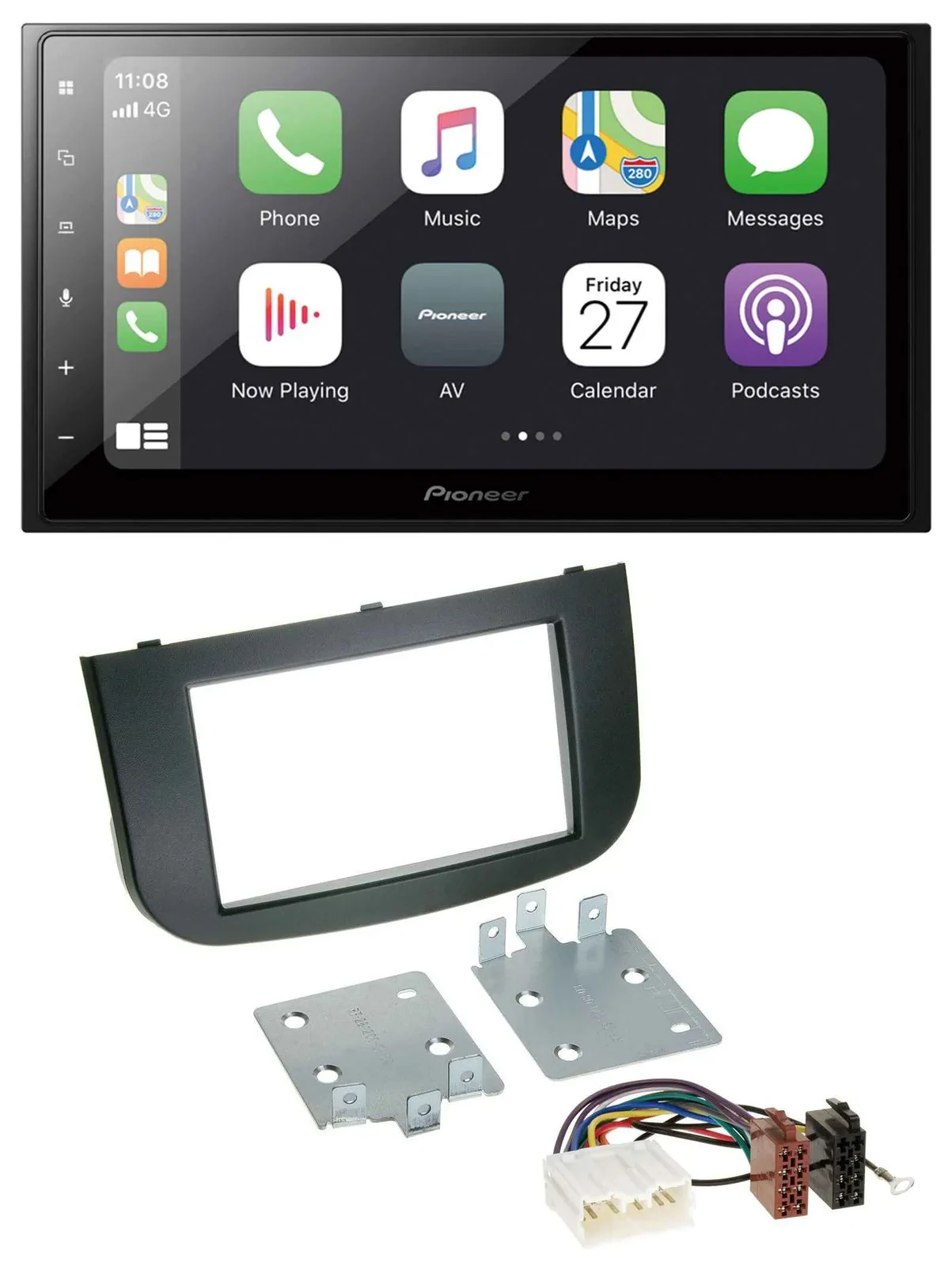 Автомагнитола Pioneer 2-DIN Bluetooth DAB USB MP3 для Mitsubishi Colt 2008–2012