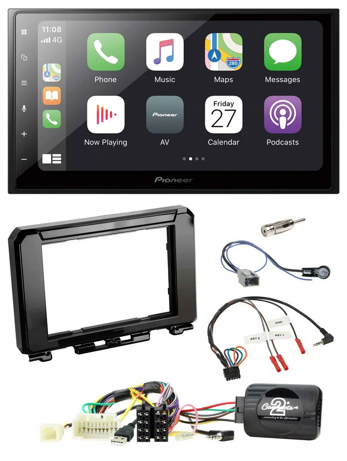 Автомагнитола Pioneer 2-DIN Bluetooth DAB USB для Suzuki Jimny GJ (с 2018)