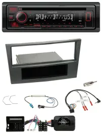 Автомагнитола Kenwood CD, USB, Bluetooth, DAB для Opel Antara/Astra H/Zafira B с поддержкой кнопок на руле