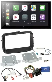 Автомагнитола Pioneer 2DIN, Bluetooth, DAB, USB, для Alfa Romeo Giulietta, с поддержкой кнопок на руле