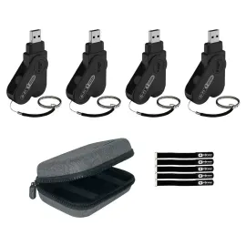 Chauvet DJ D-Fi USB 2 Wireless D-Fi Lighting Transceivers 4-Pack with Case