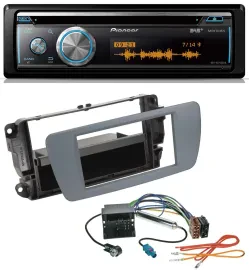Автомагнитола Pioneer MP3 DAB USB CD Bluetooth для Seat Ibiza (с 2008), серый
