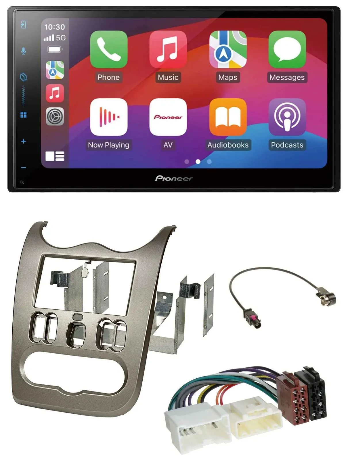 Pioneer DAB USB MP3 Bluetooth 2DIN Autoradio für Dacia Logan Sandero Duster ab 1