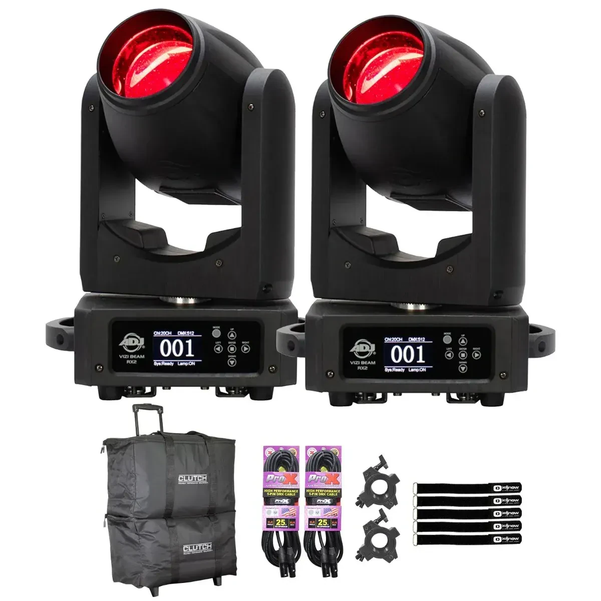Прибор с полным движением American DJ VIZI BEAM RX2 с аксессуарами (пара)