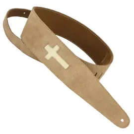 Ремень для гитары Henry Heller HP25CR-02 Leather Series Tan Capri Suede Cross