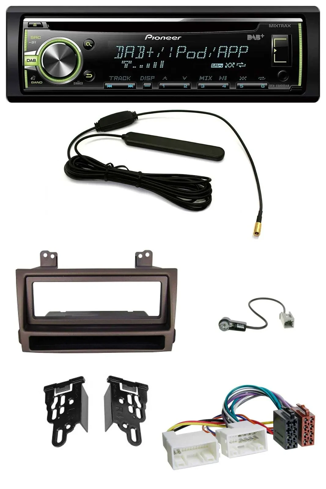 Автомагнитола Pioneer MP3/USB/CD/DAB/AUX для Hyundai Sonata (с 2009), темно-коричневый металлик