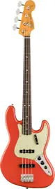 Бас-гитара Fender Vintera II '60s Jazz Bass Guitar, Fiesta Red w/ Deluxe Gig Bag