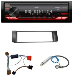 Автомагнитола JVC Bluetooth USB DAB MP3 для Audi A3 8L (2000–2003) и A6 C5 (2000–2004) для активной системы