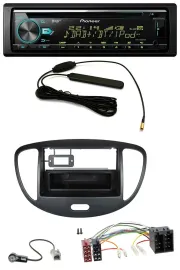 Pioneer CD MP3 AUX DAB USB Autoradio für Hyundai i10 (2008-2013) schwarz