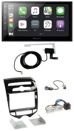 Pioneer USB MP3 2DIN Bluetooth DAB Autoradio für Hyundai ix20 ab 10 autom. Klima
