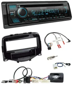 Автомагнитола для Toyota Aygo 2014–2021 Kenwood Bluetooth, USB, CD, DAB