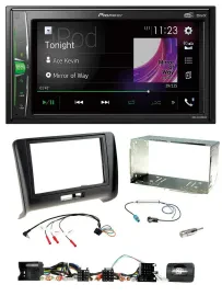 Pioneer 2DIN Lenkrad DAB USB Bluetooth Autoradio für Audi TT 2006-2014