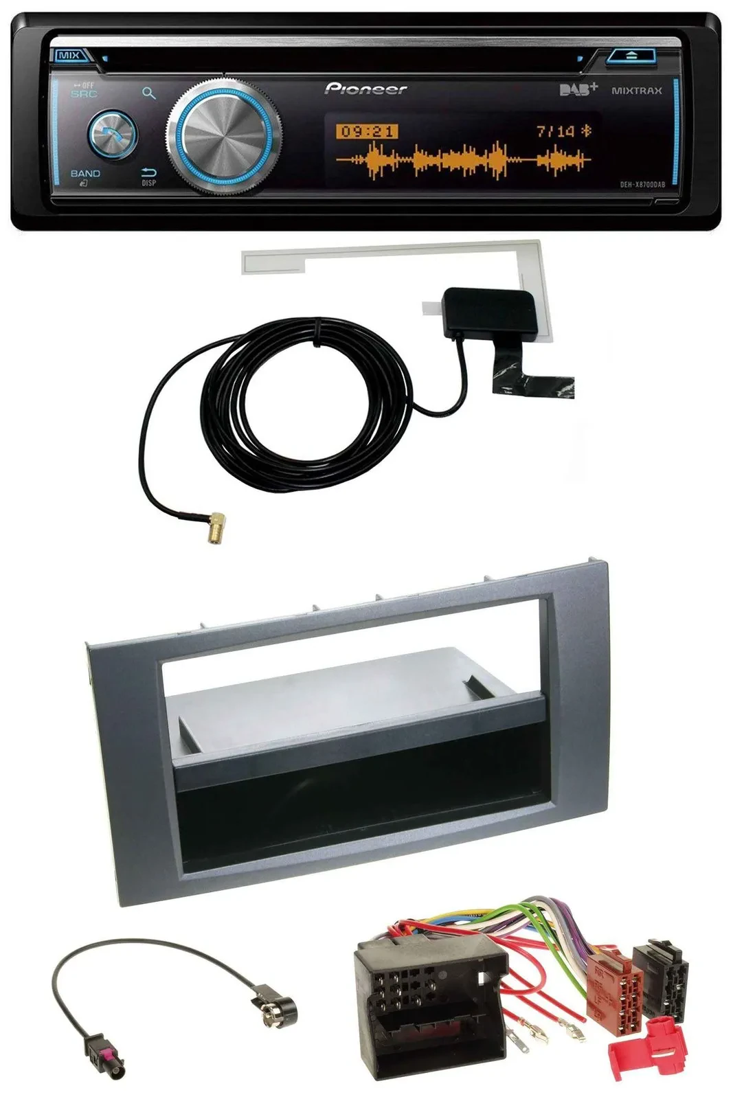 Автомагнитола Pioneer DAB Bluetooth MP3 USB CD для Ford Focus, C-Max, Galaxy, S-Max (с 2003)