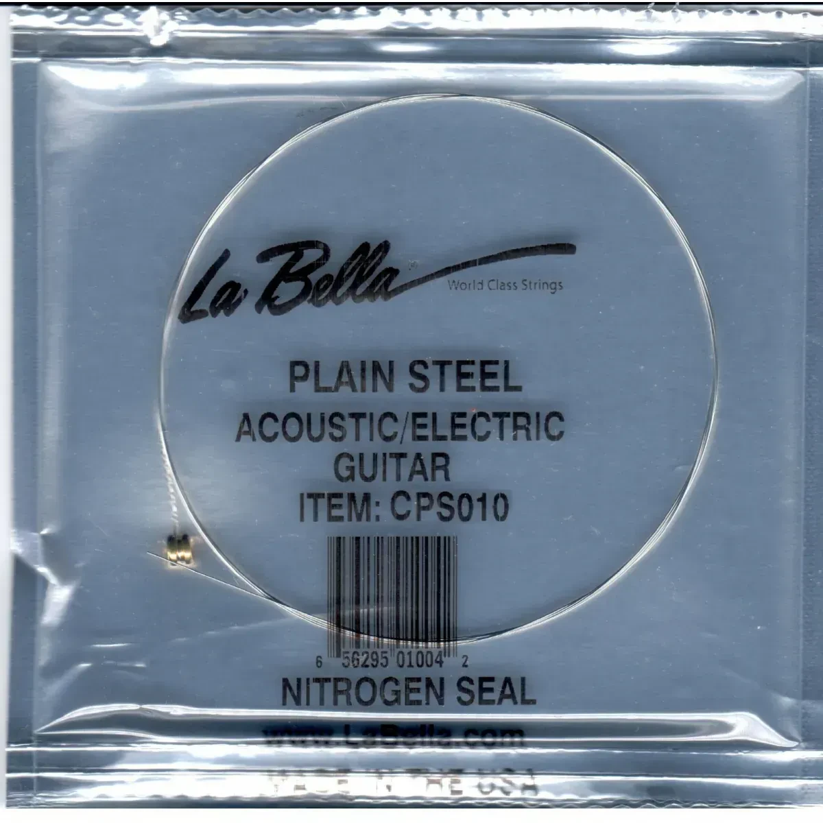 Струна одиночная La Bella CPS010 Plain Steel 010