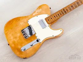 1968 Fender Telecaster Vintage Guitar Blonde w/ Gibson T Top Humbucker, Case