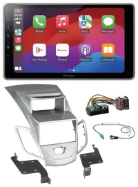 Pioneer MP3 USB DAB Bluetooth 2DIN Autoradio für Ford Fiesta 2010-17 Display sil