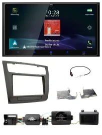 JVC USB Bluetooth 2DIN DAB Lenkrad Autoradio für BMW 1er PDC aut. Klima E87/E88/