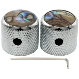 Ручка потенциометра для гитары Musiclily MX2811CR-2 хром (набор, 2 шт.)